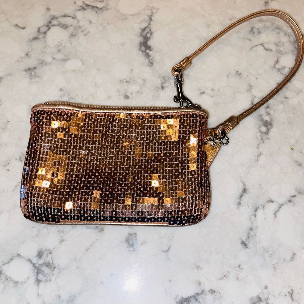 Small coach wristlet